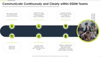 Communicate Continuously And Clearly Within DSDM Teams Ppt Powerpoint Presentation Good