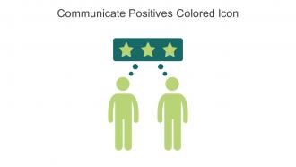 Communicate Positives Colored Icon In Powerpoint Pptx Png And Editable Eps Format