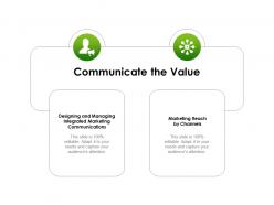 Communicate the value ppt powerpoint presentation gallery icons