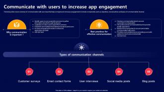 Communicate With Users To Increase App Acquiring Mobile App Customers