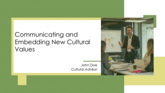 Communicating And Embedding New Cultural Values PPT Designs AT