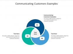 Communicating customers examples ppt powerpoint presentation infographic template cpb