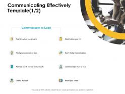 Communicating effectively individually ppt powerpoint summary
