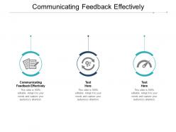Communicating feedback effectively ppt powerpoint presentation file mockup cpb
