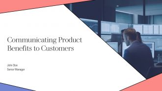 Communicating Product Benefits To Customers PPT Demonstration AT