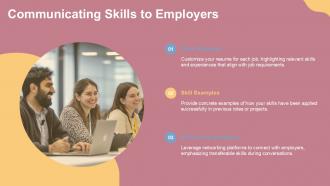 Communicating Skills To Employers Ppt Sample ACP