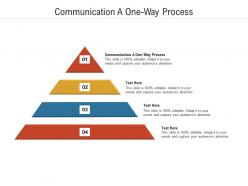 Communication a one way process ppt powerpoint presentation layouts layout ideas cpb