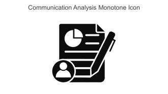 Communication Analysis Monotone Icon In Powerpoint Pptx Png And Editable Eps Format