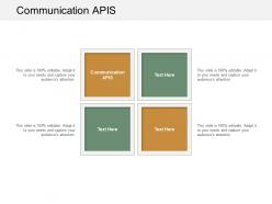 Communication apis ppt powerpoint presentation infographic template gallery cpb