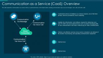 Communication as a service caas overview ppt styles ideas