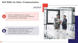 Communication As A Soft Skill Required For Sales Training Ppt