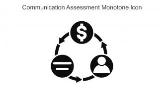 Communication Assessment Monotone Icon In Powerpoint Pptx Png And Editable Eps Format