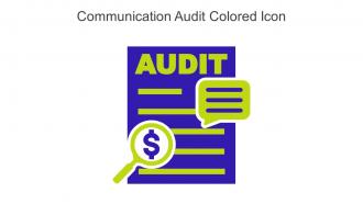 Communication Audit Colored Icon In Powerpoint Pptx Png And Editable Eps Format