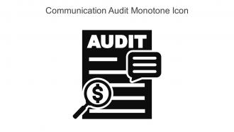 Communication Audit Monotone Icon In Powerpoint Pptx Png And Editable Eps Format
