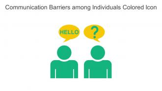Communication Barriers Among Individuals Colored Icon In Powerpoint Pptx Png And Editable Eps Format