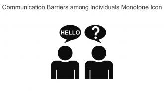 Communication Barriers Among Individuals Monotone Icon In Powerpoint Pptx Png And Editable Eps Format