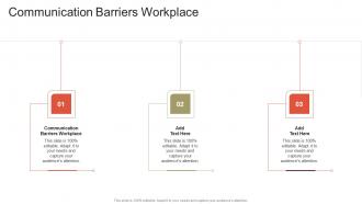 Communication Barriers Workplace In Powerpoint And Google Slides Cpb
