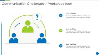 Communication Challenges In Workplace Icon