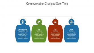 Communication changed over time ppt powerpoint presentation infographics cpb
