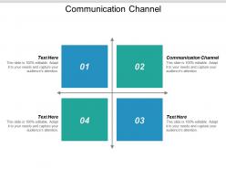 Communication channel ppt powerpoint presentation model icons cpb