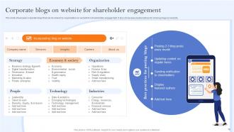Communication Channels And Strategies For Shareholder Engagement Powerpoint Presentation Slides Pre-designed Good