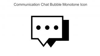 Communication Chat Bubble Monotone Icon In Powerpoint Pptx Png And Editable Eps Format