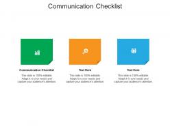 Communication checklist ppt powerpoint presentation outline icons cpb