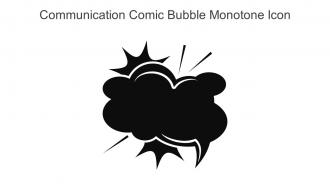 Communication Comic Bubble Monotone Icon In Powerpoint Pptx Png And Editable Eps Format