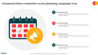 Communication Committee Event Planning Campaign Icon