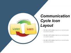Communication Cycle Icon Layout PowerPoint Guide