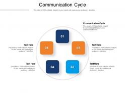 Communication cycle ppt powerpoint presentation layouts icon cpb