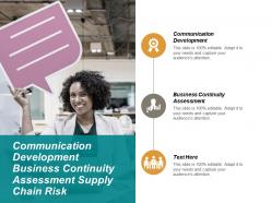 Communication development business continuity assessment supply chain risk cpb
