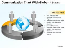 Communication diagram chart with glob stages 16