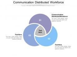 Communication distributed workforce ppt powerpoint presentation deck cpb