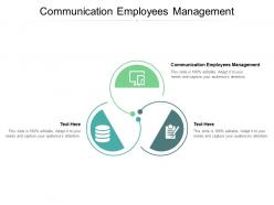 Communication employees management ppt powerpoint presentation ideas example cpb