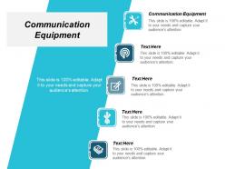 Communication equipment ppt powerpoint presentation infographic template ideas cpb