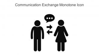 Communication Exchange Monotone Icon In Powerpoint Pptx Png And Editable Eps Format