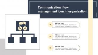 Communication Flow Management Icon In Organization