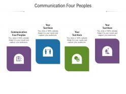 Communication four peoples ppt powerpoint presentation model professional cpb