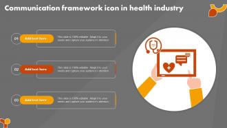 Communication Framework Icon In Health Industry