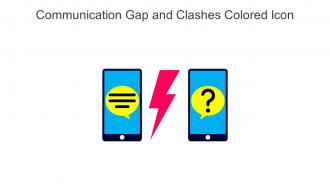 Communication Gap And Clashes Colored Icon In Powerpoint Pptx Png And Editable Eps Format