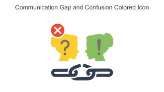 Communication Gap And Confusion Colored Icon In Powerpoint Pptx Png And Editable Eps Format