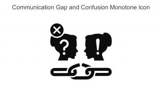 Communication Gap And Confusion Monotone Icon In Powerpoint Pptx Png And Editable Eps Format