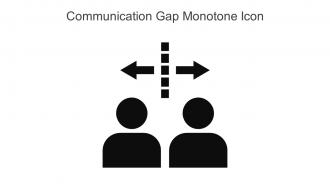 Communication Gap Monotone Icon In Powerpoint Pptx Png And Editable Eps Format