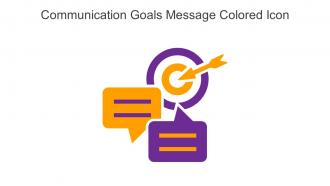 Communication Goals Message Colored Icon In Powerpoint Pptx Png And Editable Eps Format