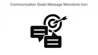 Communication Goals Message Monotone Icon In Powerpoint Pptx Png And Editable Eps Format