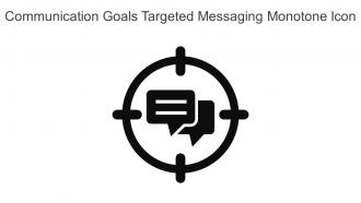 Communication Goals Targeted Messaging Monotone Icon In Powerpoint Pptx Png And Editable Eps Format