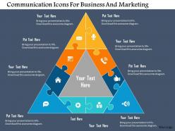 Communication icons for business and marketing flat powerpoint design