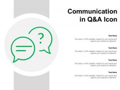 Communication in q and a icon