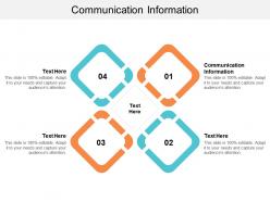 Communication information ppt powerpoint presentation icon template cpb